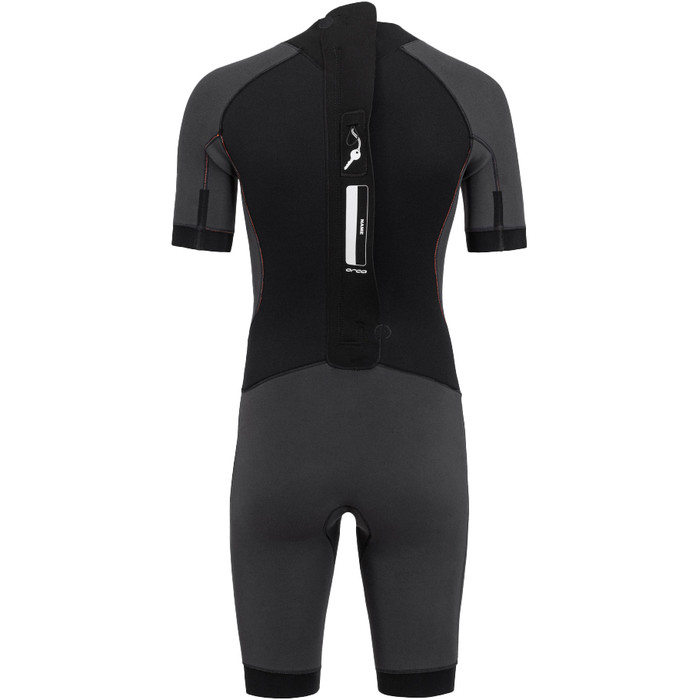 2023 Orca Mens Vitalis Back Zip Open Water Swim Shorty Wetsuit NN2Y0 - Black